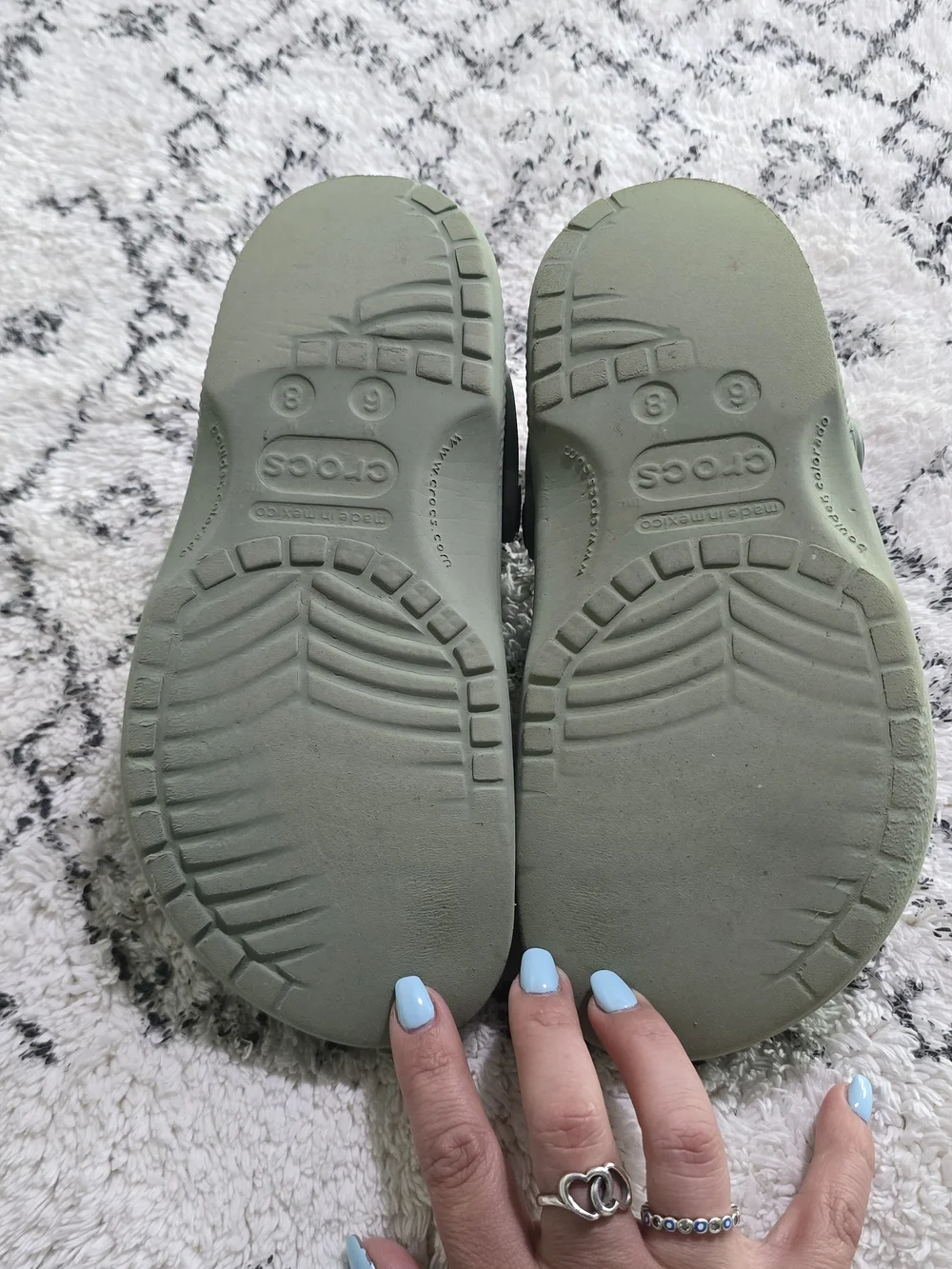Kids' Light Green Croc-Style Slip-On Clogs with Charms